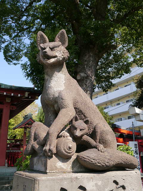 穴守稲荷神社 狛狐 写真