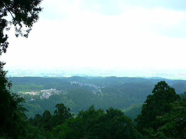 出羽三山神社 二の坂茶屋からの眺望 写真