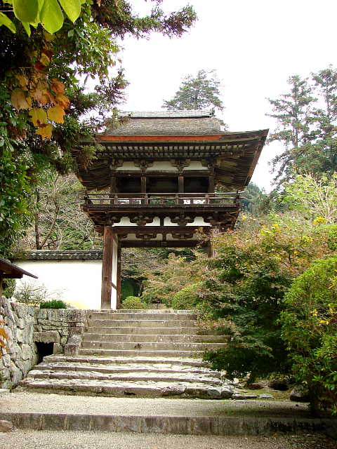 奈良 長岳寺 鐘楼門 写真
