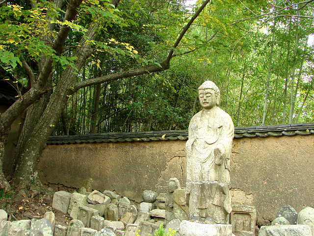 奈良　新薬師寺 石仏