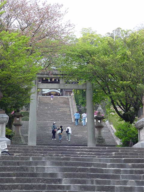 長崎　諏訪神社 参道　階段