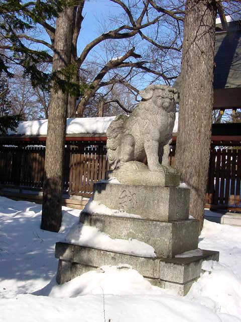 帯広神社 狛犬 写真