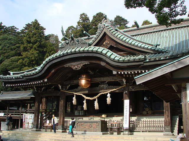 筑波山神社 拝殿 写真