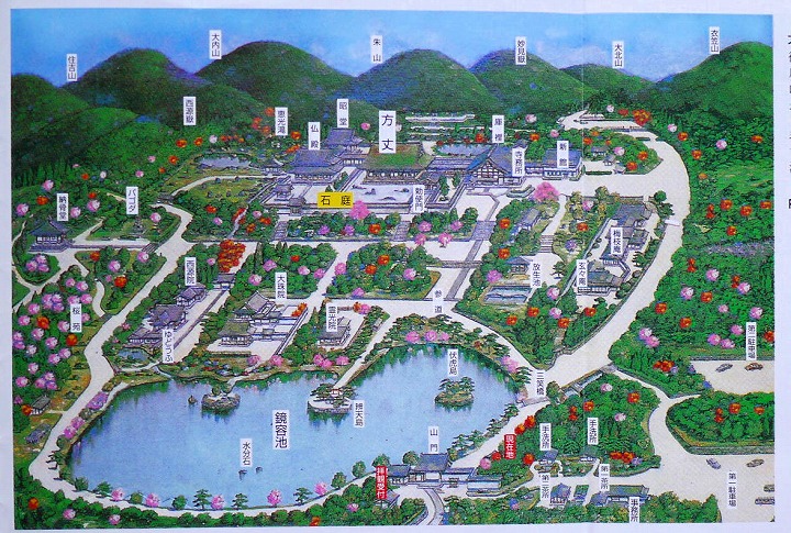 京都 龍安寺 境内図
