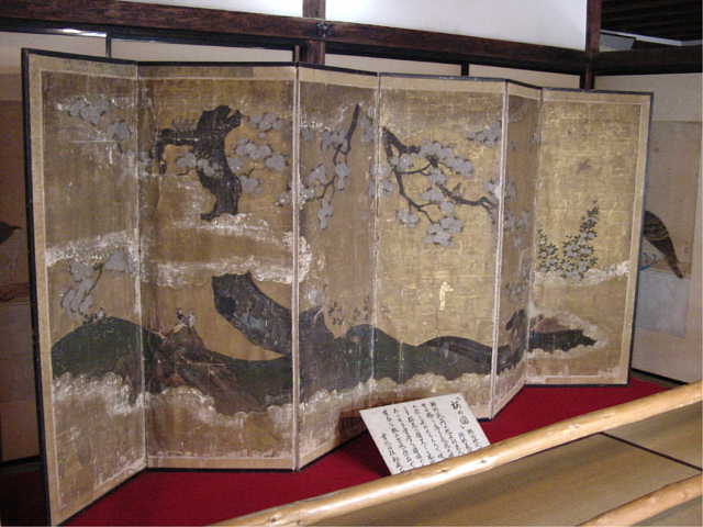 吉野　吉水神社 桜の図屏風 写真